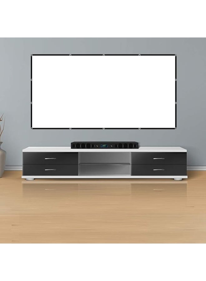 lejiada شاشة عرض 381 سم للأماكن الداخلية والخارجية لعرض الأفلام بدقة 4K HD 16: 9 تصميمات خالية من التجاعيد لليلة الأفلام في الفناء الخلفي (سهلة التنظيف، بسطوع 1.1Gain، زاوية عرض 160 درجة) - Image 3